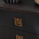 Crestview Weo Chest | 3 Drawers Chest Oversize Nightstand | Black Reeded Bayur Wood CCL-CVFDR1048