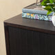 Crestview Weo Chest | 3 Drawers Chest Oversize Nightstand | Black Reeded Bayur Wood CCL-CVFDR1048