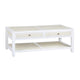 Crestview Seny Cocktail Coffee Table | 2 Rattan Drawers | 50’’ Whitewash CCL-CVFDR1150