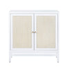 Crestview Seny Cabinet | 2 Rattan Doors | 36’’ Wide Whitewash Finish CCL-CVFDR1154