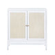 Crestview Seny Cabinet | 2 Rattan Doors | 36’’ Wide Whitewash Finish CCL-CVFDR1154