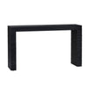 Crestview Rixa Sofa Console Table | 56’’ Top | Black Ribbed Solid Wood CCL-CVFDR1155