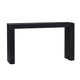Crestview Rixa Sofa Console Table | 56’’ Top | Black Ribbed Solid Wood CCL-CVFDR1155