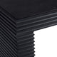 Crestview Rixa Sofa Console Table | 56’’ Top | Black Ribbed Solid Wood CCL-CVFDR1155