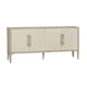 Crestview Seo Sideboard Cabinet | 4 Door w Shelves | 74" Beige