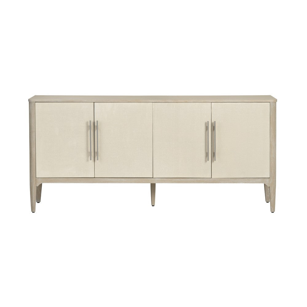 Crestview Seo Sideboard Cabinet | 4 Door w Shelves | 74’’ Beige CCL-CVFDR1158