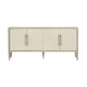 Crestview Seo Sideboard Cabinet | 4 Door w Shelves | 74’’ Beige CCL-CVFDR1158