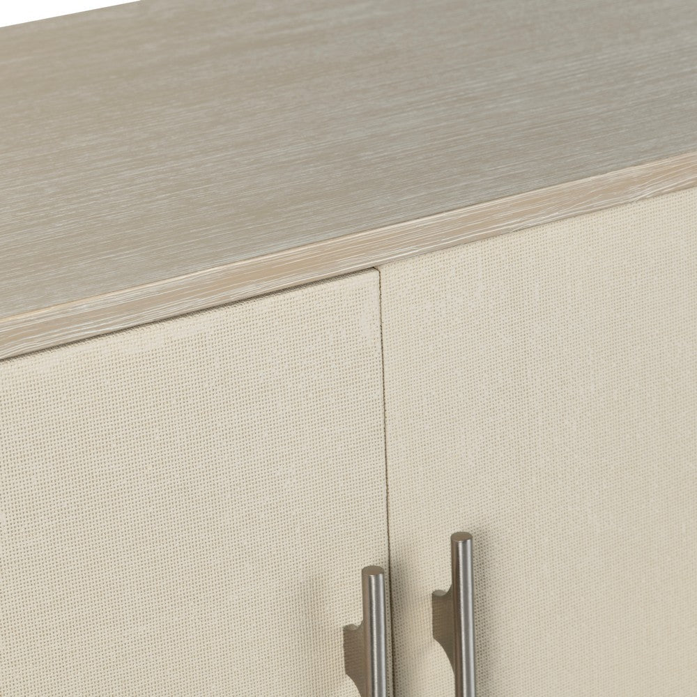 Crestview Seo Sideboard Cabinet | 4 Door w Shelves | 74’’ Beige CCL-CVFDR1158