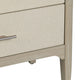Crestview Seo 3 Drawer Oversize Nightstand Chest | Off White Raffia Tan CCL-CVFDR1159