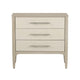 Crestview Seo 3 Drawer Oversize Nightstand Chest | Off White Raffia Tan CCL-CVFDR1159