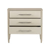 Crestview Seo 3 Drawer Oversize Nightstand Chest | Off White Raffia Tan CCL-CVFDR1159