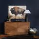 Crestview Roy Sideboard Cabinet | 2 Sliding Doors | Brown | 65"
