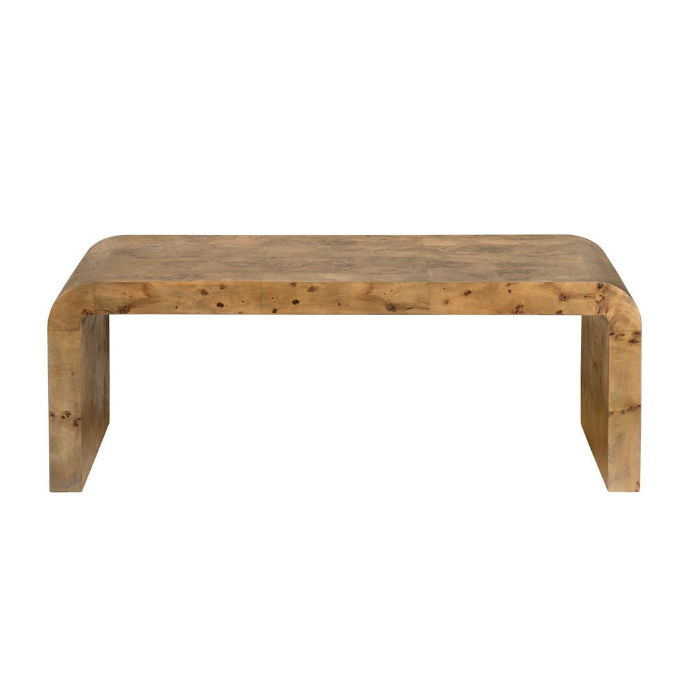 Crestview Miny Cocktail Table | Waterfall Design | 50’’ Natural Brown CCL-CVFDR1166