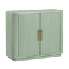 Crestview Juli 39’’ Sideboard Cabinet | 2 Ridged Doors | Aqua Green CCL-CVFDR1173