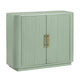 Crestview Juli 39’’ Sideboard Cabinet | 2 Ridged Doors | Aqua Green CCL-CVFDR1173