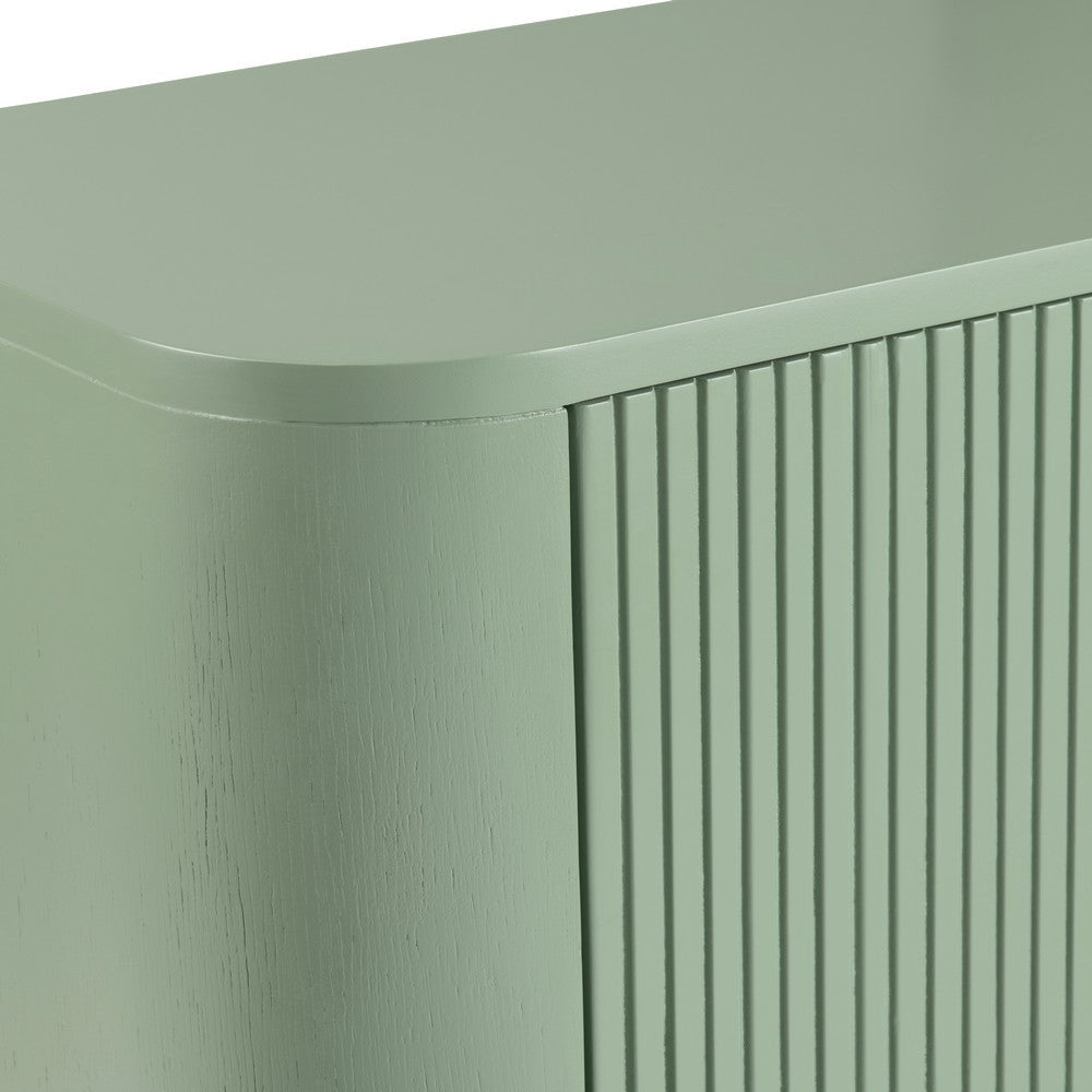 Crestview Juli 39’’ Sideboard Cabinet | 2 Ridged Doors | Aqua Green CCL-CVFDR1173