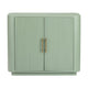 Crestview Juli 39’’ Sideboard Cabinet | 2 Ridged Doors | Aqua Green CCL-CVFDR1173