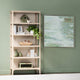 Crestview Seo Etagere Bookcase | 5 Shelves | Raffia Back | Tan Brown