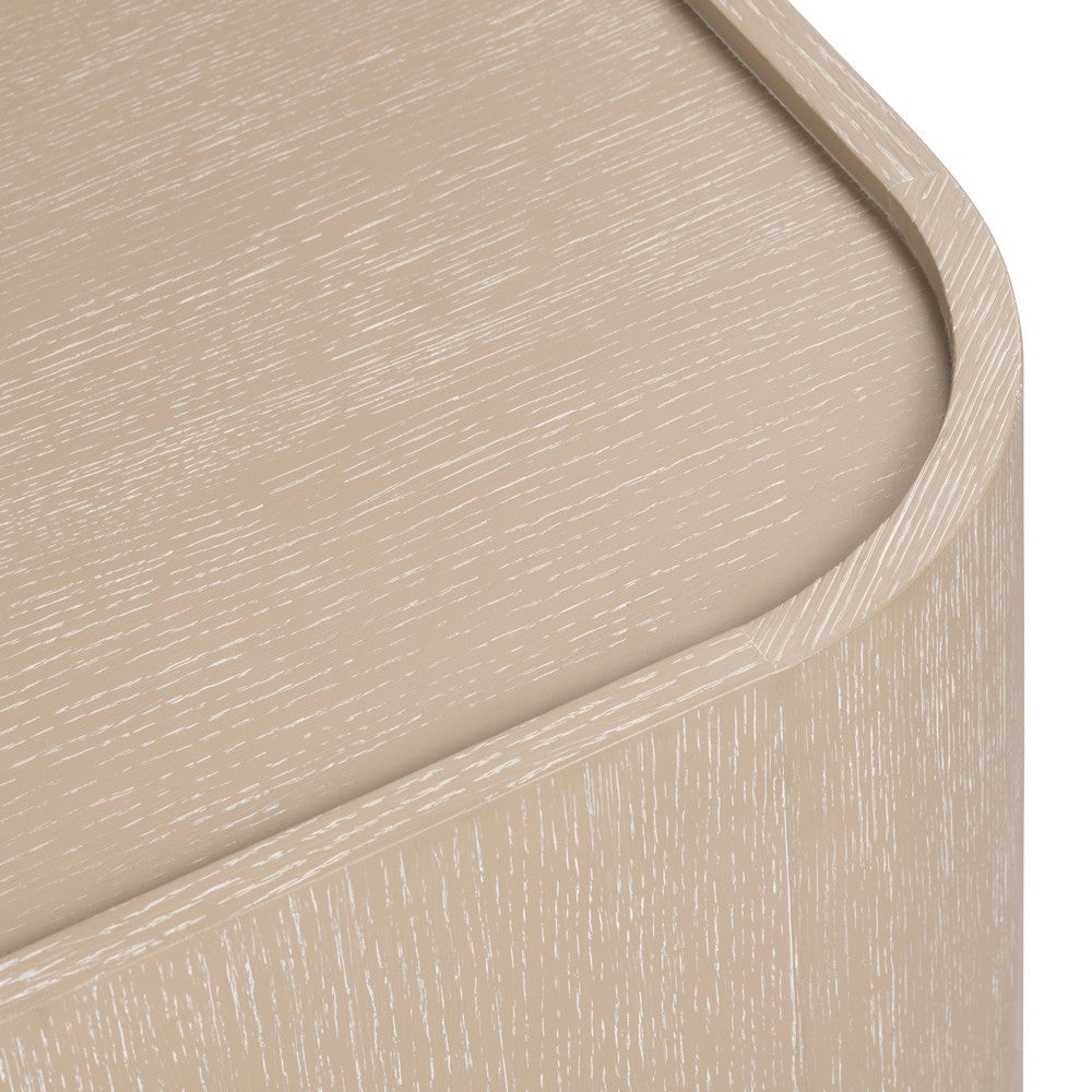 Crestview Bry Plinth Coffee Table | 55’’ Rectangular Top | Tan Brown CCL-CVFDR1202