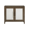Crestview Finy 39’’ Media Cabinet | 2 White Cane Rattan Doors | Brown CCL-CVFDR1205
