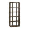 Crestview Decy Etagere Bookcase w 5 Open Shelves | Round Edges | Brown CCL-CVFDR1207