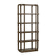 Crestview Decy Etagere Bookcase w 5 Open Shelves | Round Edges | Brown CCL-CVFDR1207