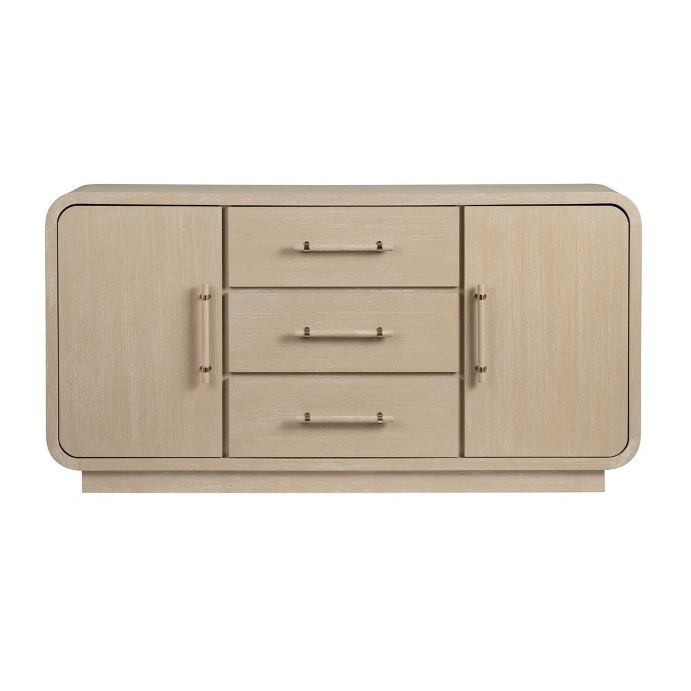 Crestview Bry Media Credenza | 73’’ | 3 Drawers w 2 Doors | Tan Brown CCL-CVFDR1210