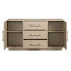 Crestview Bry Media Credenza | 73’’ | 3 Drawers w 2 Doors | Tan Brown CCL-CVFDR1210