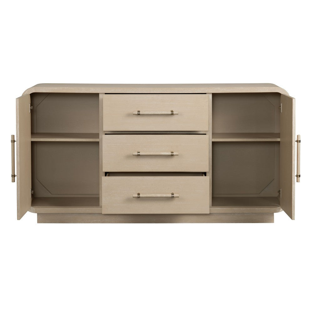 Crestview Bry Media Credenza | 73’’ | 3 Drawers w 2 Doors | Tan Brown CCL-CVFDR1210