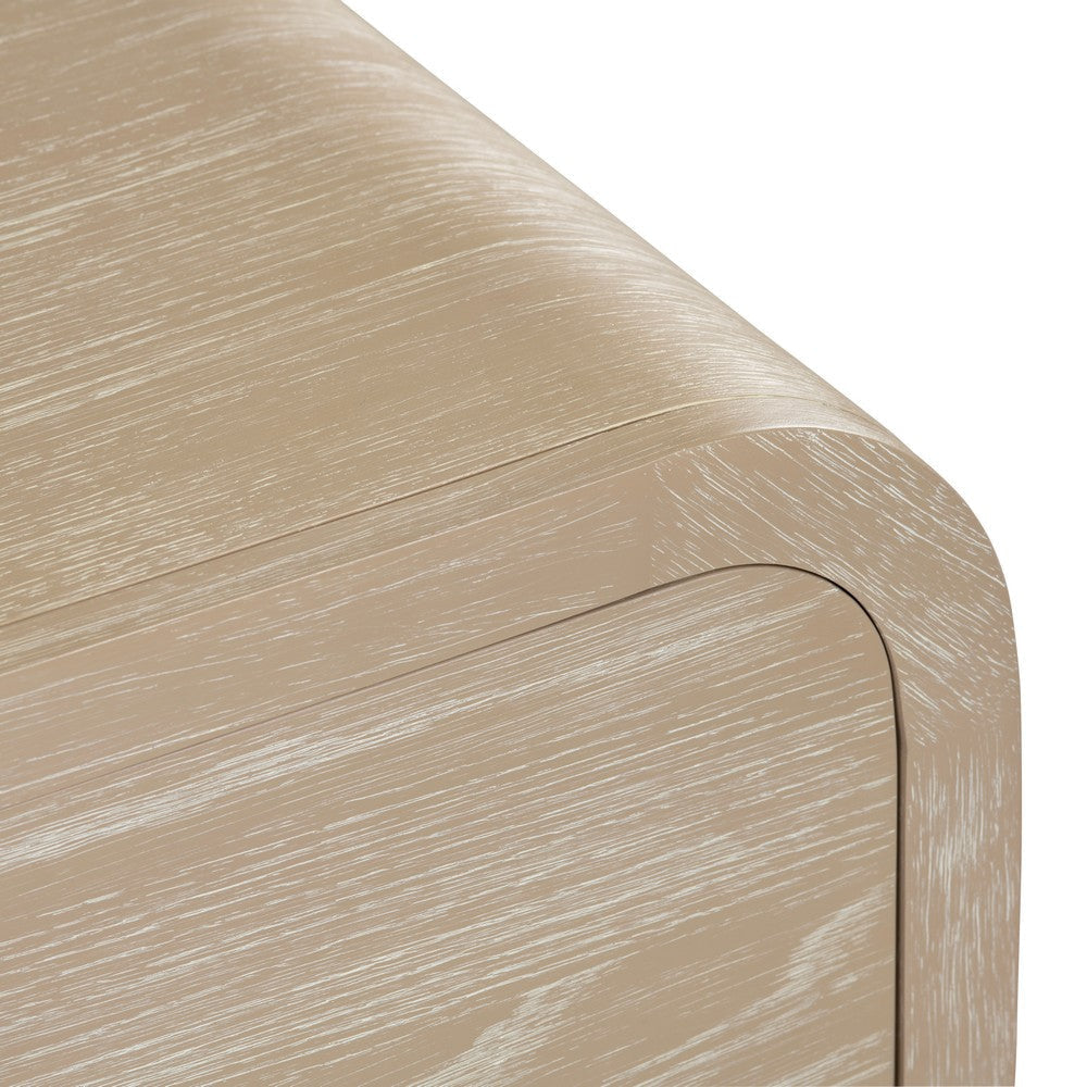 Crestview Bry Accent Chest Nightstand| 3 Drawers w Handles | Tan Brown CCL-CVFDR1211