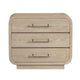 Crestview Bry Accent Chest Nightstand| 3 Drawers w Handles | Tan Brown CCL-CVFDR1211