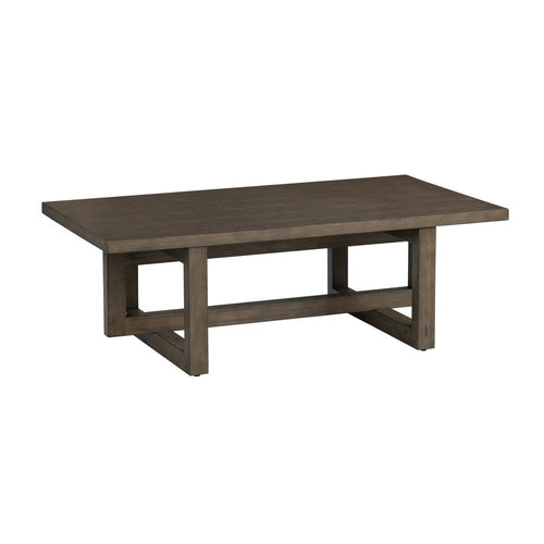 Crestview Lexy Coffee Table | 52" Top w Interlocking Base | Brown