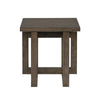 Crestview Lexy Side End Table | 22’’ Top | Interlocking Base | Brown CCL-CVFDR1215