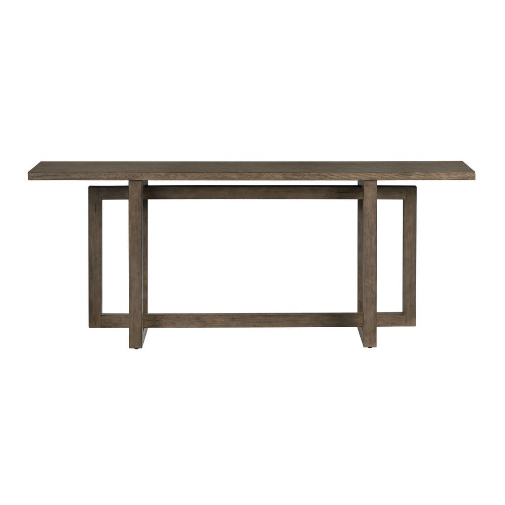 Crestview Lexy Sofa Console Table | 80’’ Interlocking Base | Brown CCL-CVFDR1216