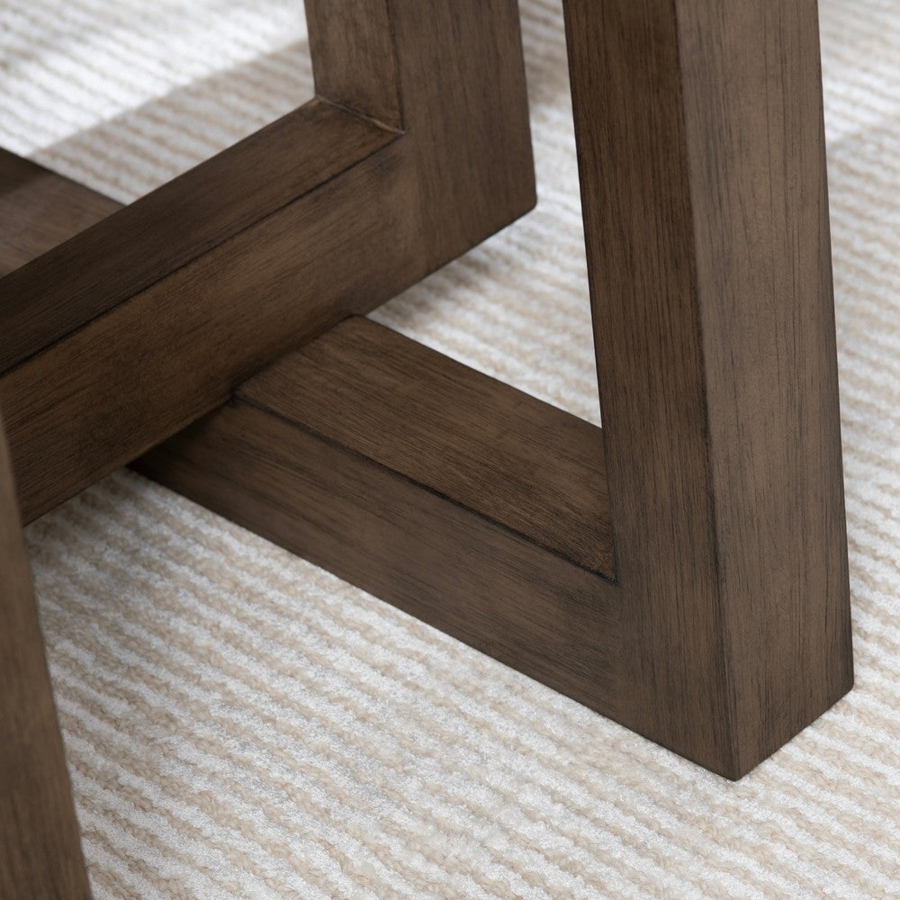 Crestview Lexy Sofa Console Table | 80’’ Interlocking Base | Brown CCL-CVFDR1216