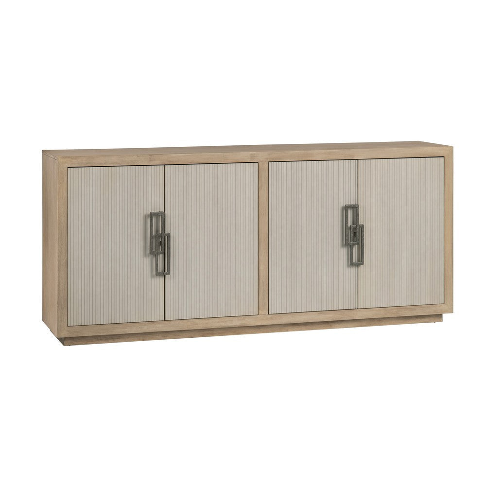 Buy Hex Sideboard Buffet Cabinet 80" 4 Cream Doors Tan | Free Shipping ...