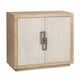 Crestview Hex Cabinet | 40" | 2 Cream Doors w Nickel Handles | Tan Brown