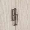 Crestview Hex Cabinet | 40’’ | 2 Cream Doors w Nickel Handles | Tan Brown CCL-CVFDR1218