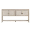 Crestview Saly Sofa Console Table | 72’’ | 4 Doors & Shelf | Light Gray CCL-CVFDR1219