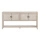 Crestview Saly Sofa Console Table | 72’’ | 4 Doors & Shelf | Light Gray CCL-CVFDR1219