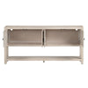 Crestview Saly Sofa Console Table | 72’’ | 4 Doors & Shelf | Light Gray CCL-CVFDR1219