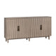 Crestview Tely 4 Door Sideboard Buffet Cabinet | 76’’ | Tan Brown CCL-CVFDR1222