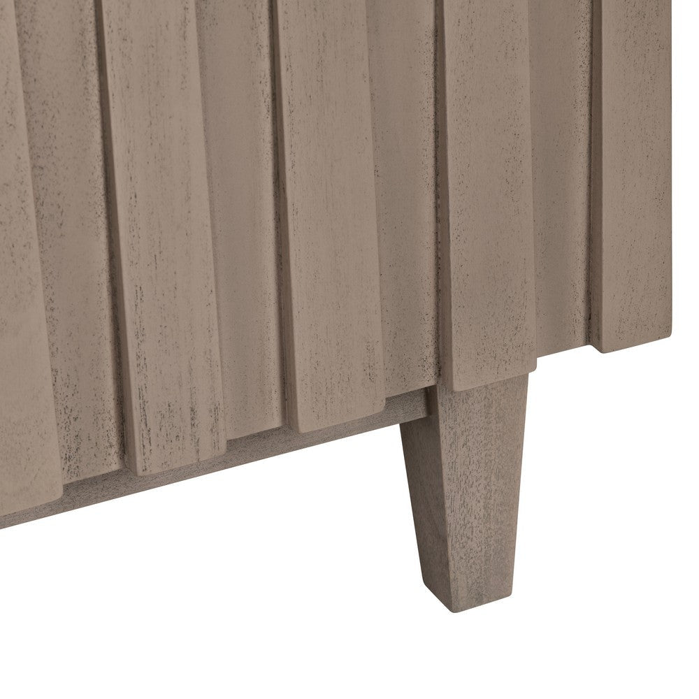 Crestview Tely 4 Door Sideboard Buffet Cabinet | 76’’ | Tan Brown CCL-CVFDR1222