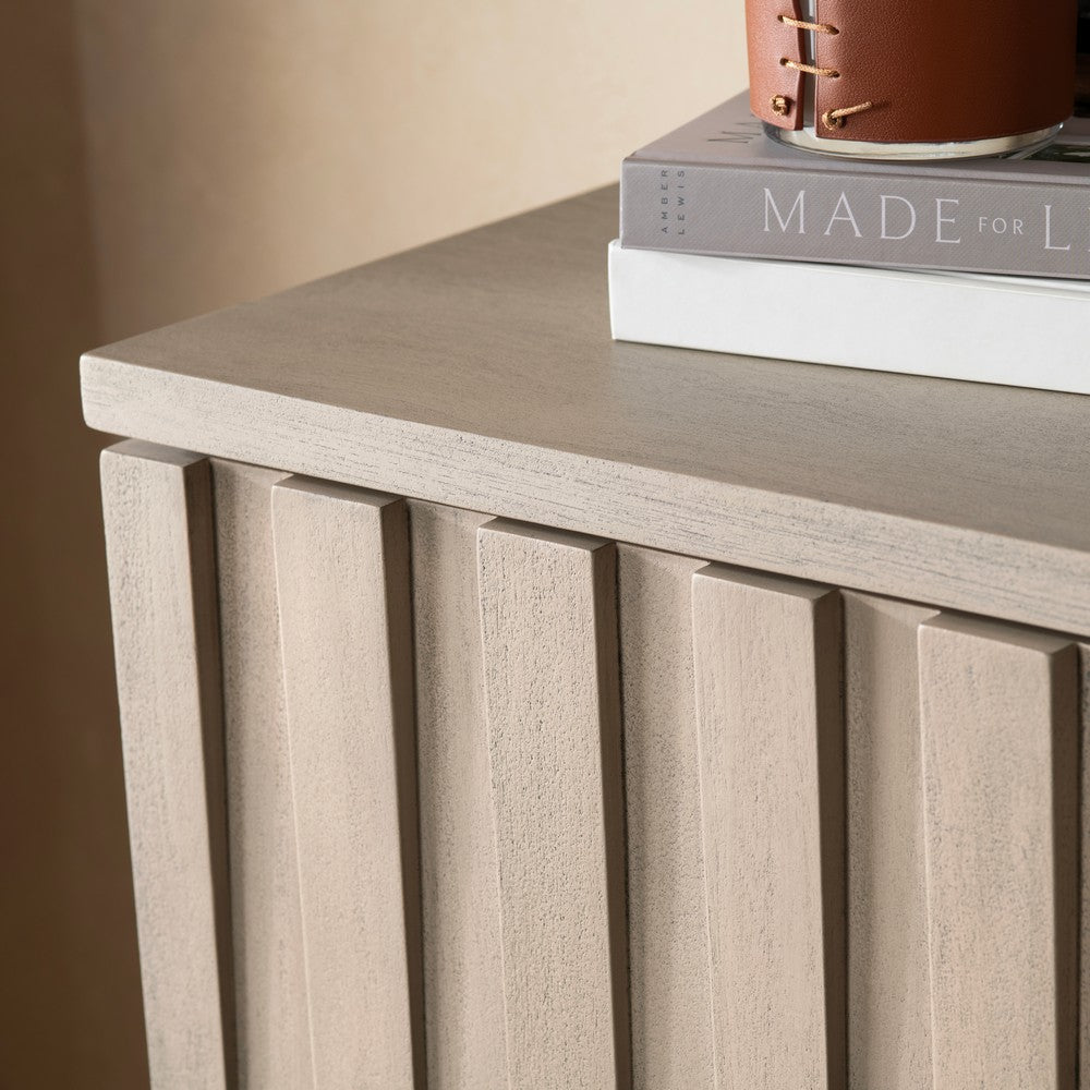 Crestview Tely Cabinet | 38’’ | 2 Slatted Doors | Dark Tan Brown CCL-CVFDR1223