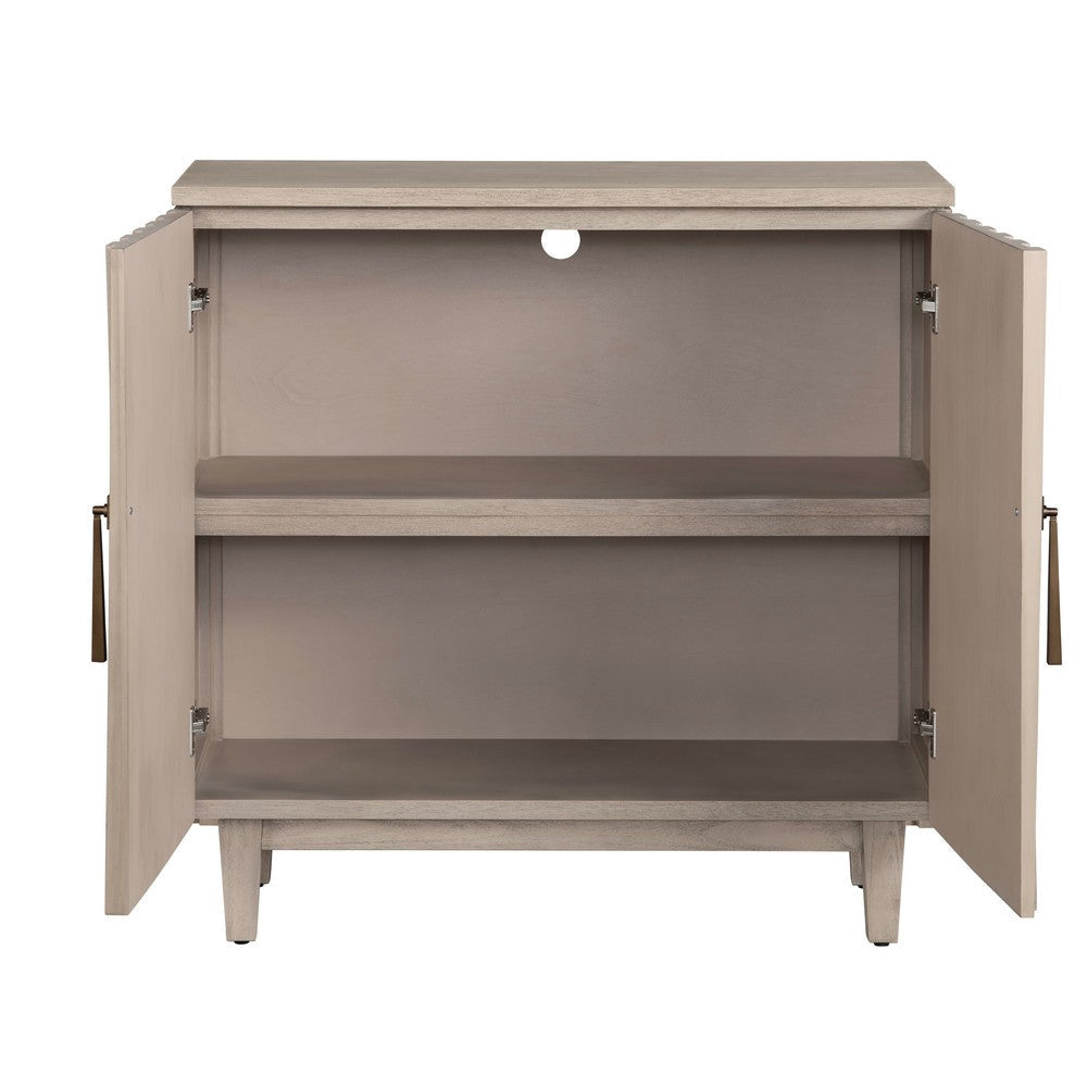 Crestview Tely Cabinet | 38’’ | 2 Slatted Doors | Dark Tan Brown CCL-CVFDR1223