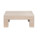 Crestview Pia Coffee Table | 42’’ Square Top | Cream Reeded Base CCL-CVFDR1224