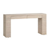 Crestview Pia Sofa Console Table | 64’’ | 2 Drawers | Cream Reeded Base CCL-CVFDR1226