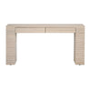 Crestview Pia Sofa Console Table | 64’’ | 2 Drawers | Cream Reeded Base CCL-CVFDR1226