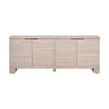 Crestview Pia Media Cabinet Credenza | 80’’ | Cream 4 Reeded Doors CCL-CVFDR1228