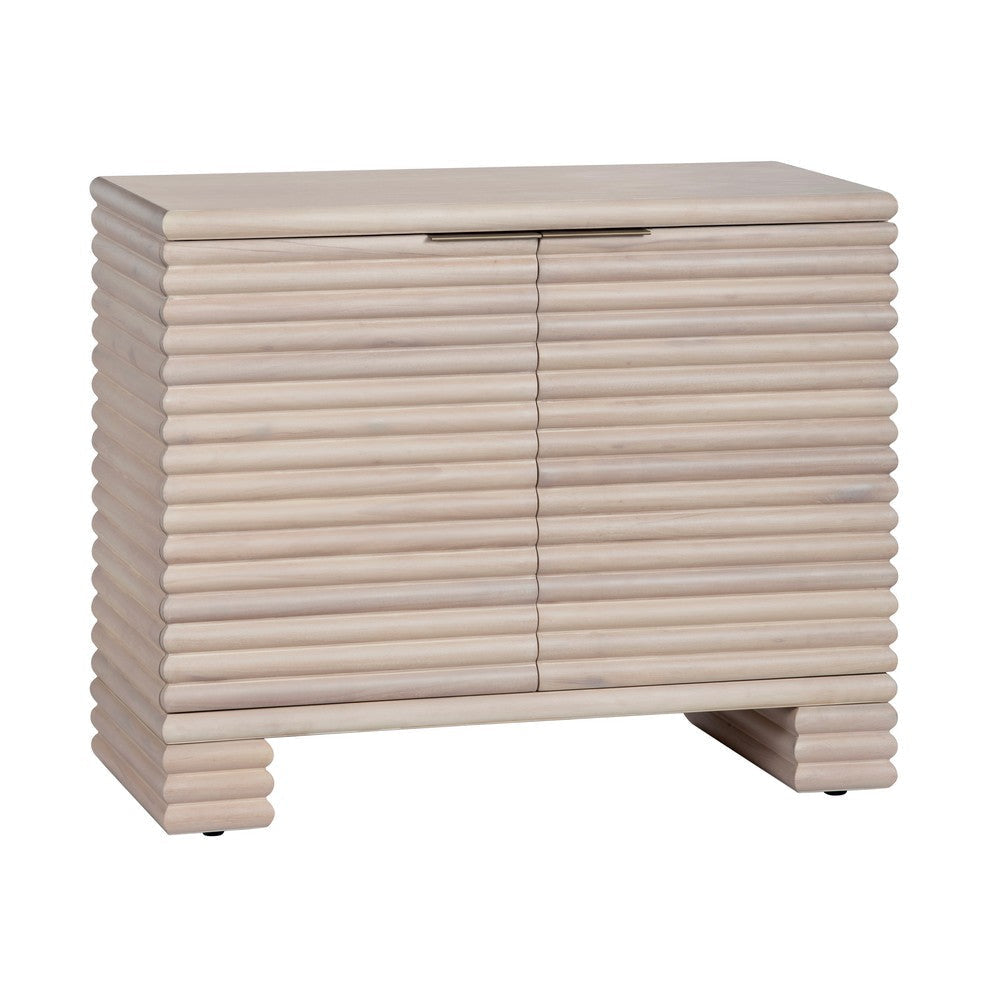 Crestview Cabinet 40’’ | Cream Reeded Wood Doors with Brass CCL-CVFDR1229